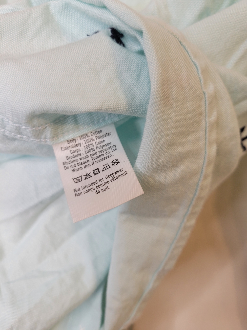 Janie and Jack Boys' Light Blue Anchor Button-Down Shirt - Picture 7 of 7